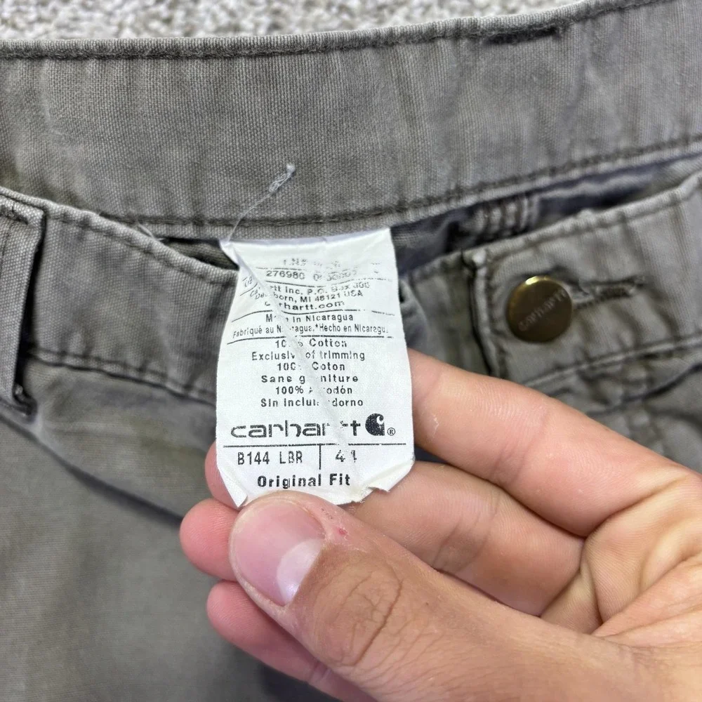Carhartt Cargo Shorts Mens 44 Brown Canvas Work Relaxed Fit Utility 8 Inseam